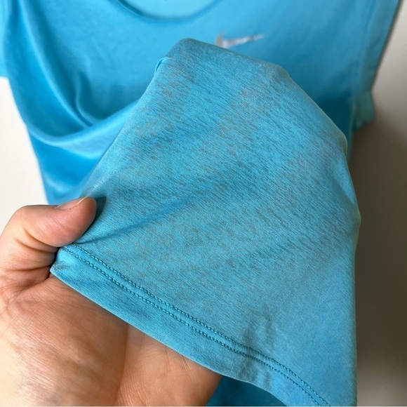 NIKE Cool Breeze Dri Fit Sheer Running Short Sleeve Shirt - Picture 7 of 10